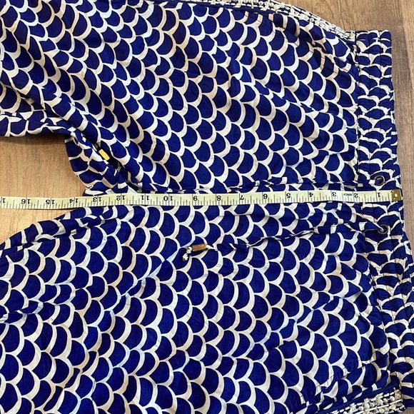 ANTHROPOLOGIE pants size M beaded sequin embellish navy blue pull on - Picture 5 of 6